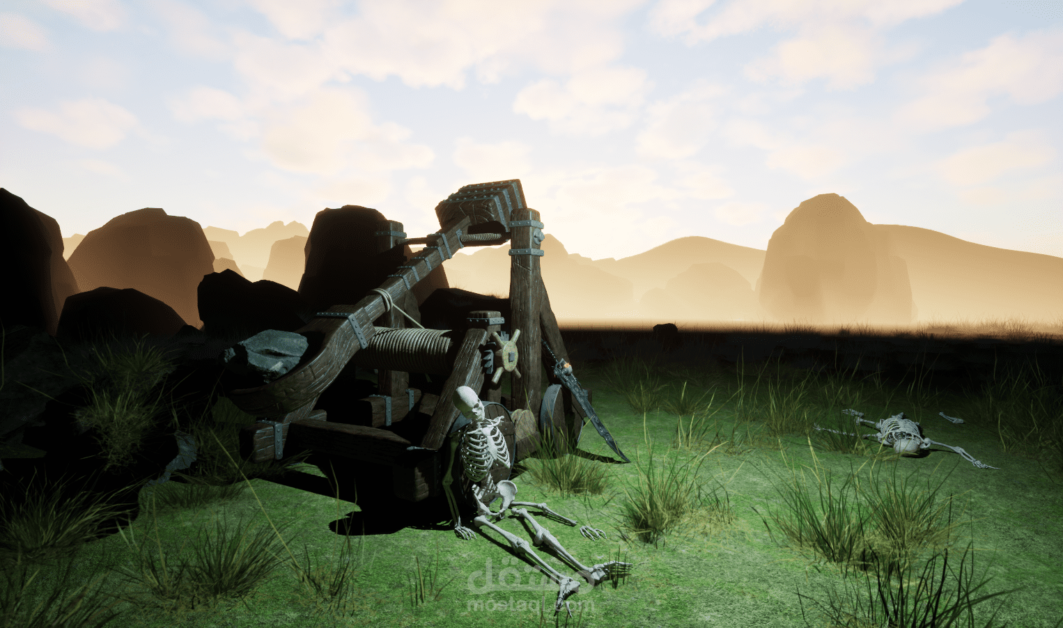 Middle Ages catapult