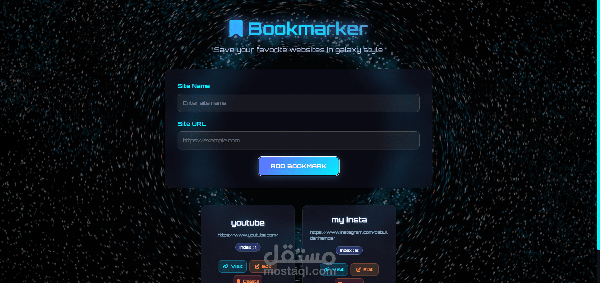Bookmark Manager