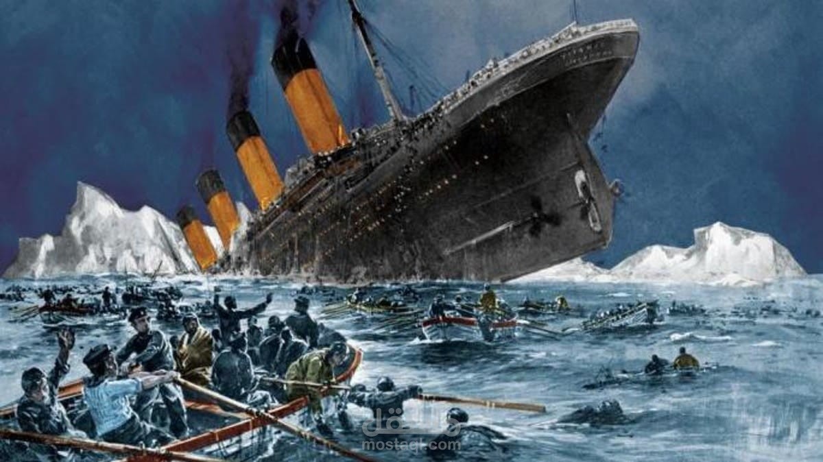 نموذج تعلم آلة للتنبؤ بنجاة ركاب Titanic باستخدام تحليل البيانات المتقدم