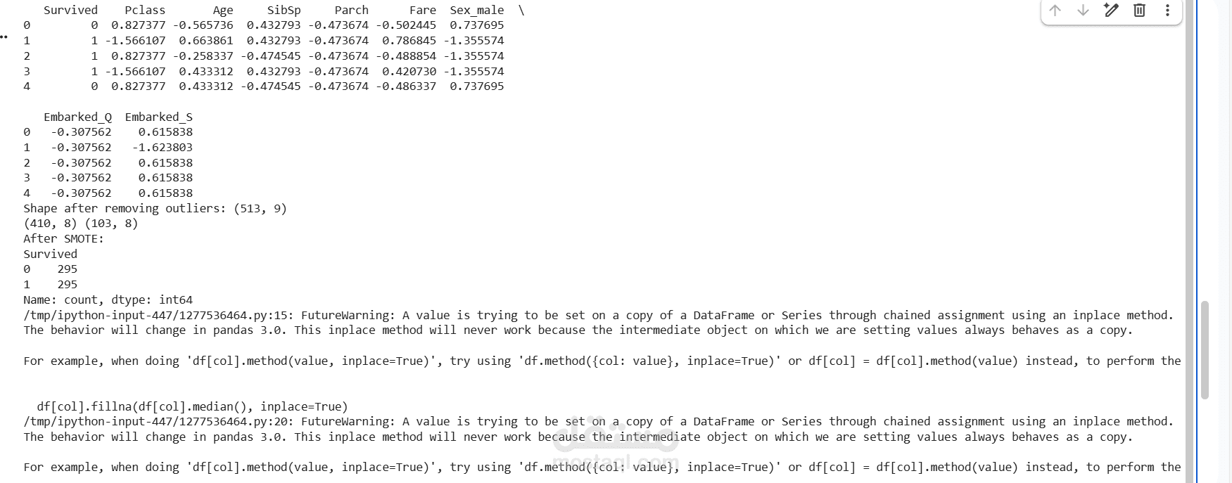 عمل preprocessing on data