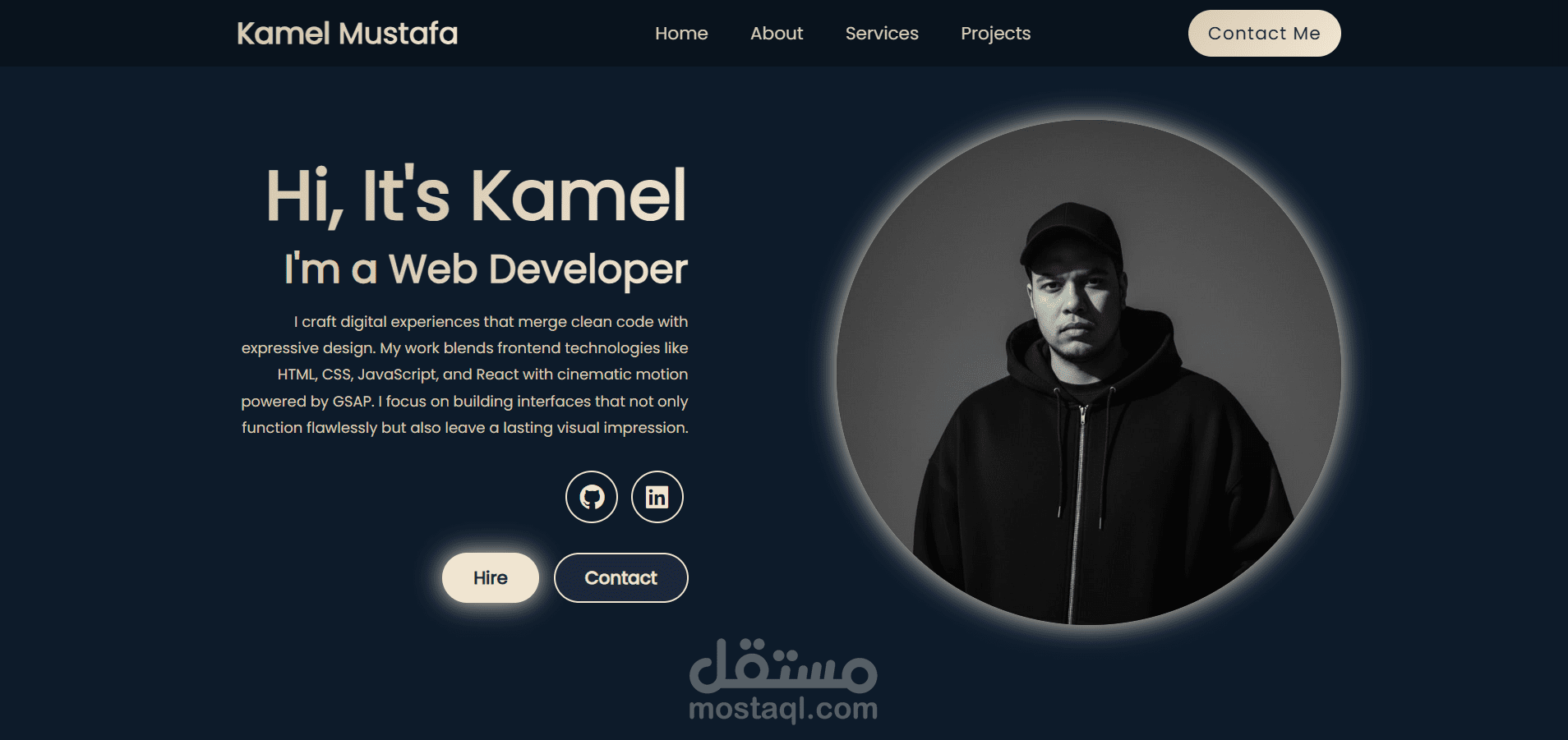 Portfolio Page Example