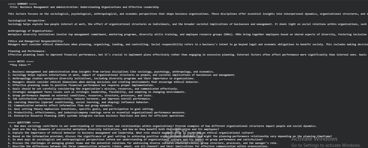 NLP Summarization Model