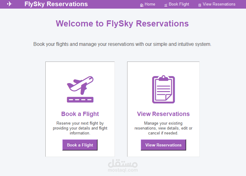 تطبيق نظام حجز الطيران (Flight Reservation Desktop App) : تطبيق لسطح المكتب لإدارة وحجز تذاكر الطيران باستخدام Python.