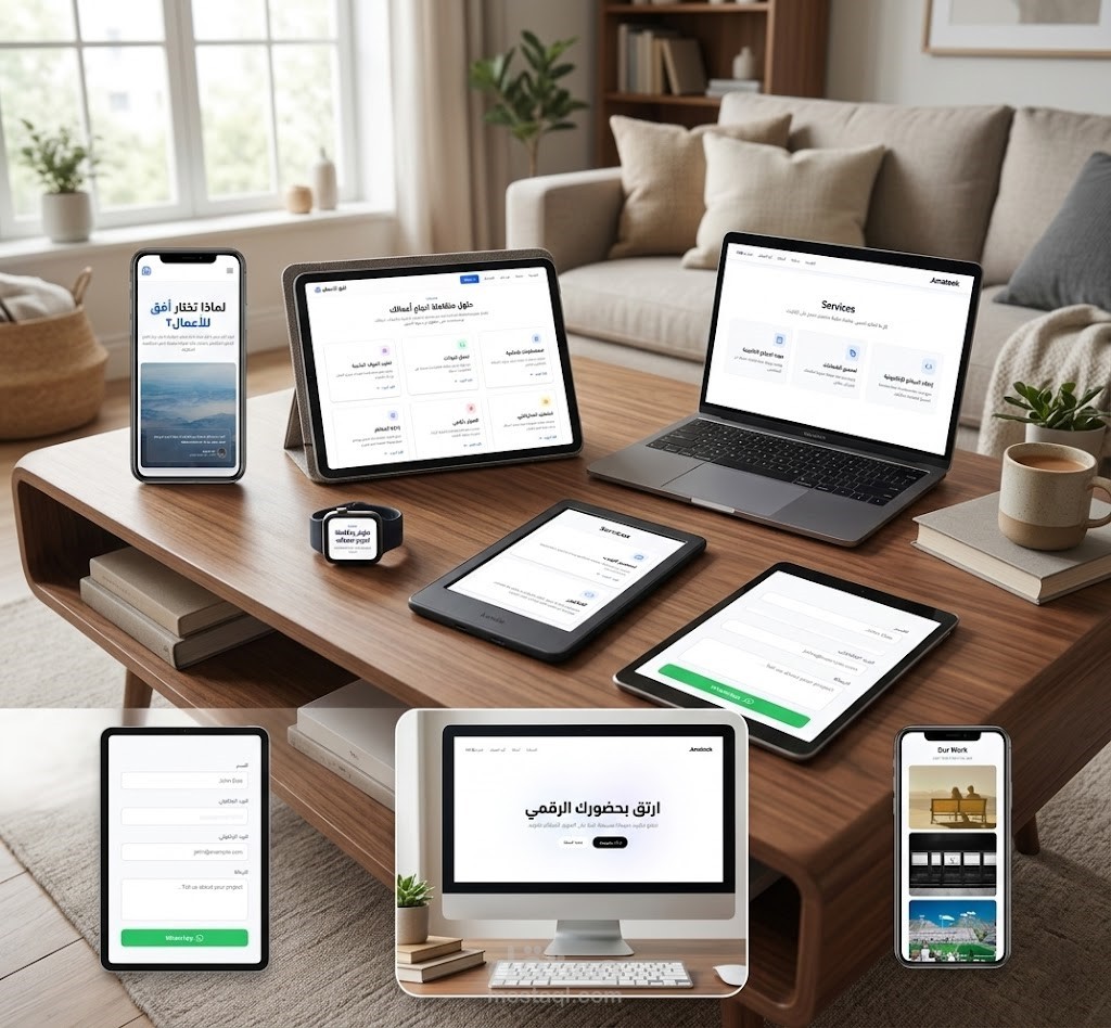 برمجة وتطوير مواقع شاملة (للشركات، المتاجر، والأفراد) من الفكرة إلى الإطلاق