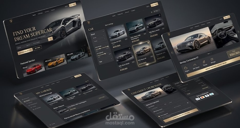متجر السيارات والسلع الفاخرة (Luxury Car Marketplace)