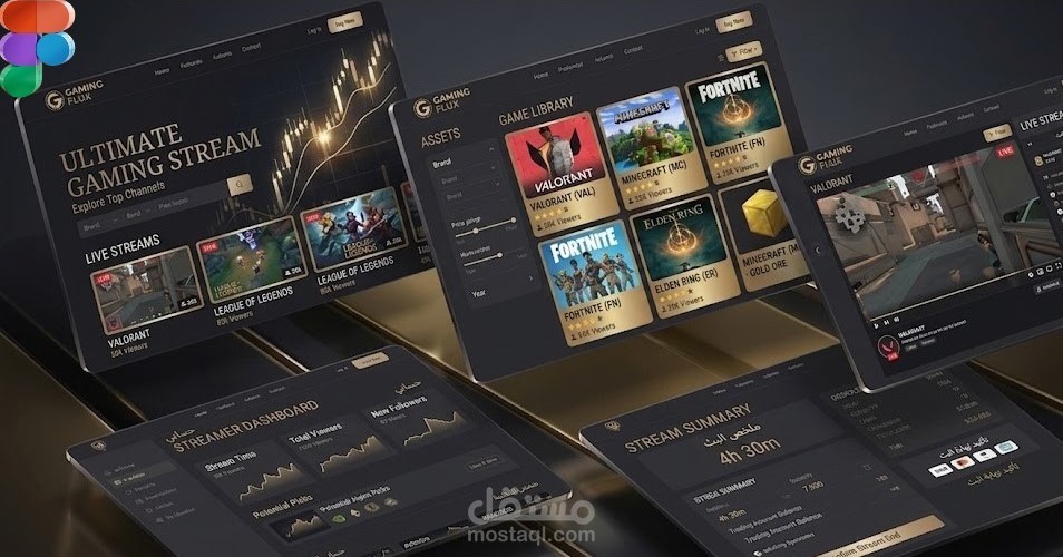 مصمم واجهات مستخدم (UI/UX) متخصص في تصميم مواقع الويب الاحترافية عبر Figma.