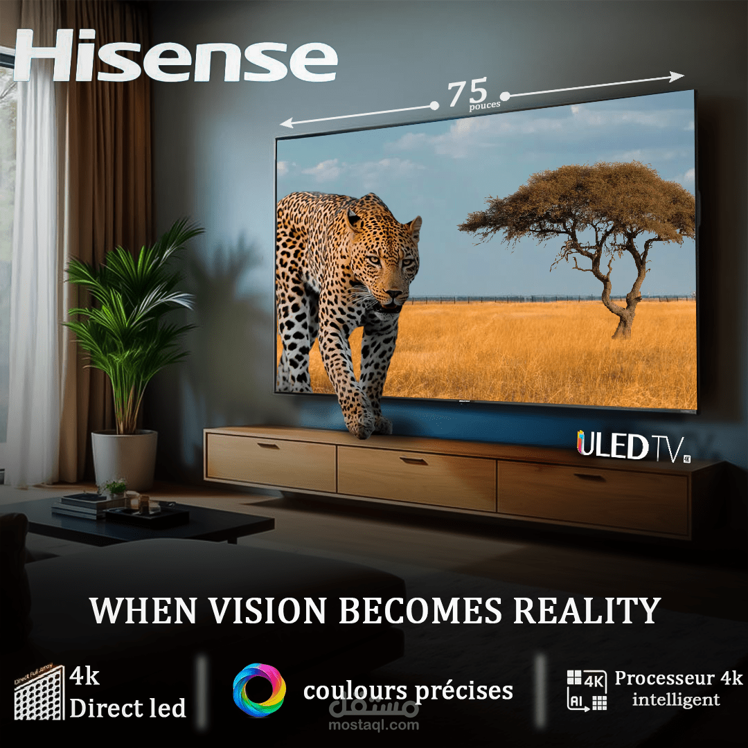 Hisense 4k TV Comercial Concept