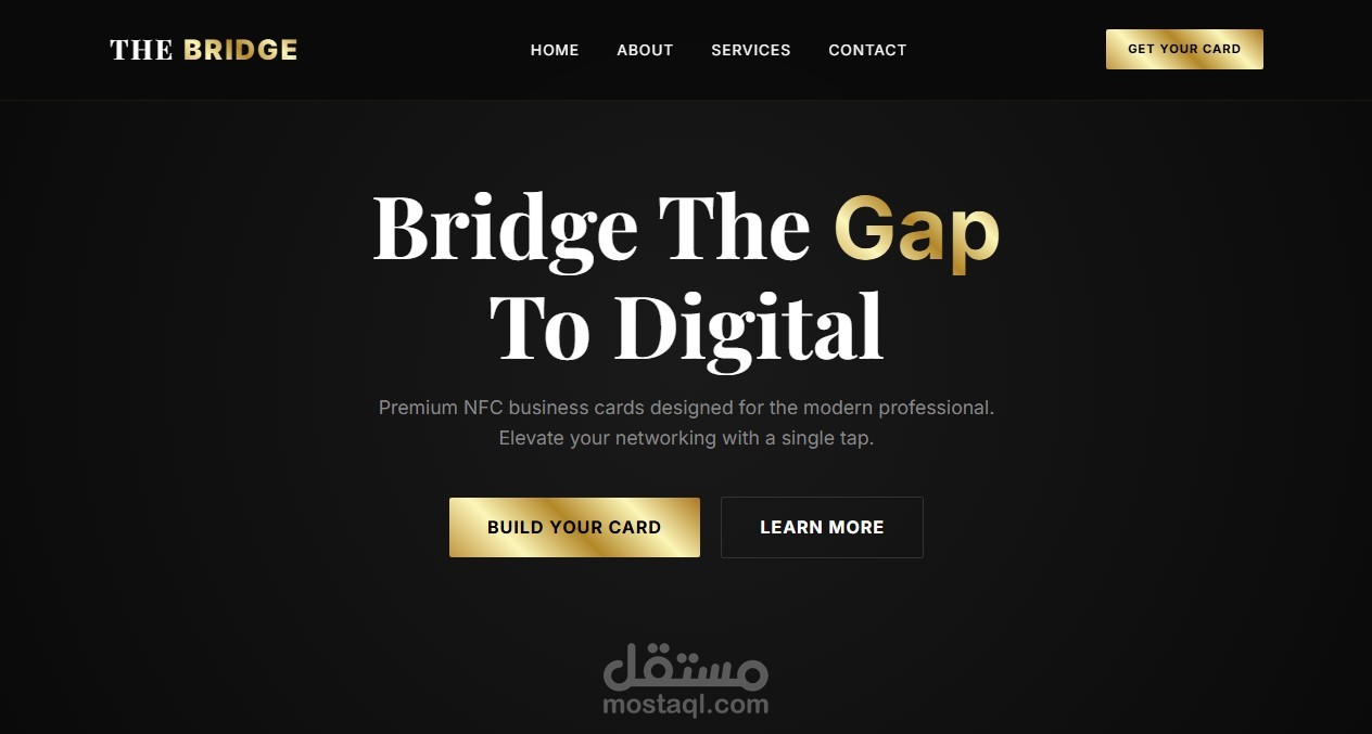 منصة بطاقات عمل رقمية بتقنية NFC – The Bridge
