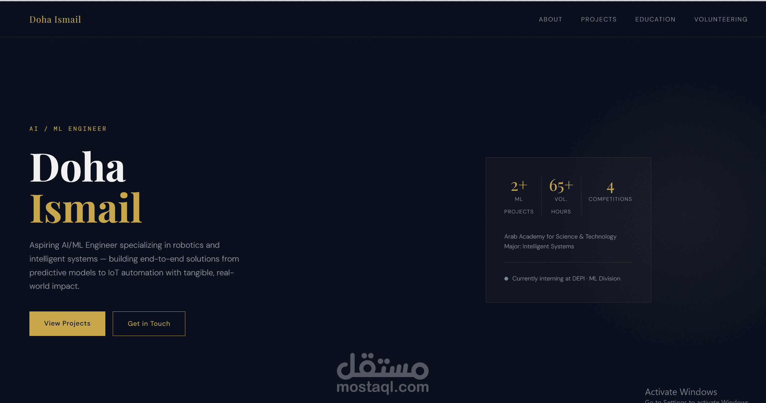 portfolio website