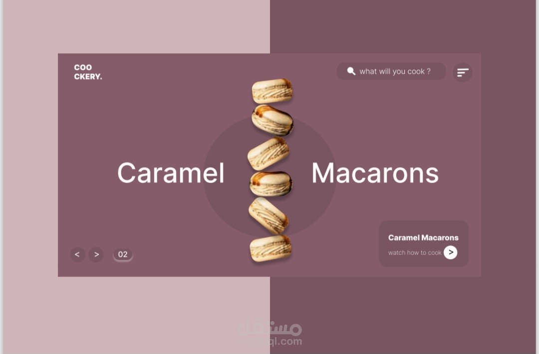 Ui macarons web page