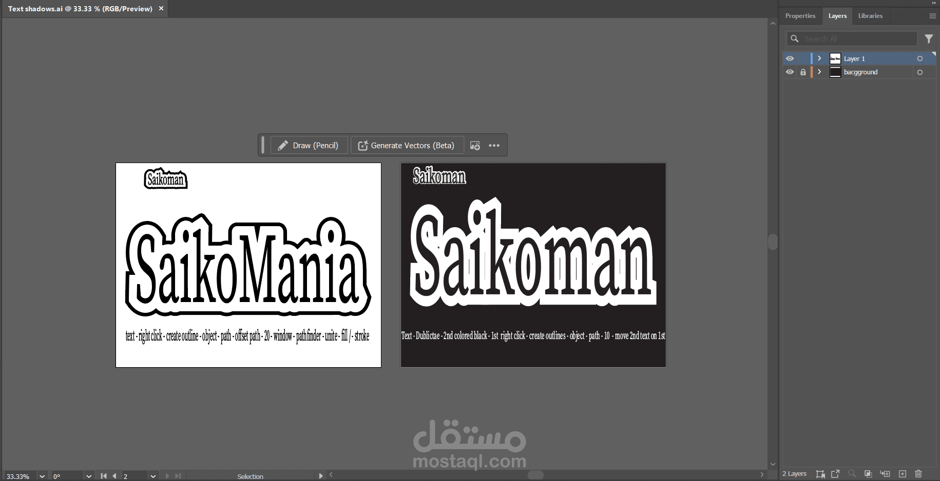 a design for different typing styles