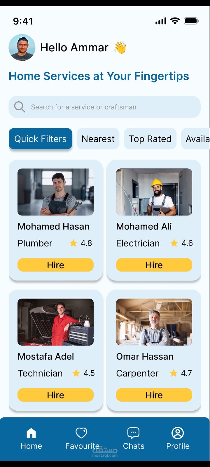 ابلكيشن حرفيين