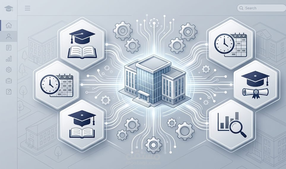 نظام إدارة الجامعات الذكي (University ERP & LMS) - واجهات مستخدم متقدمة لإدارة المؤسسات التعليمية