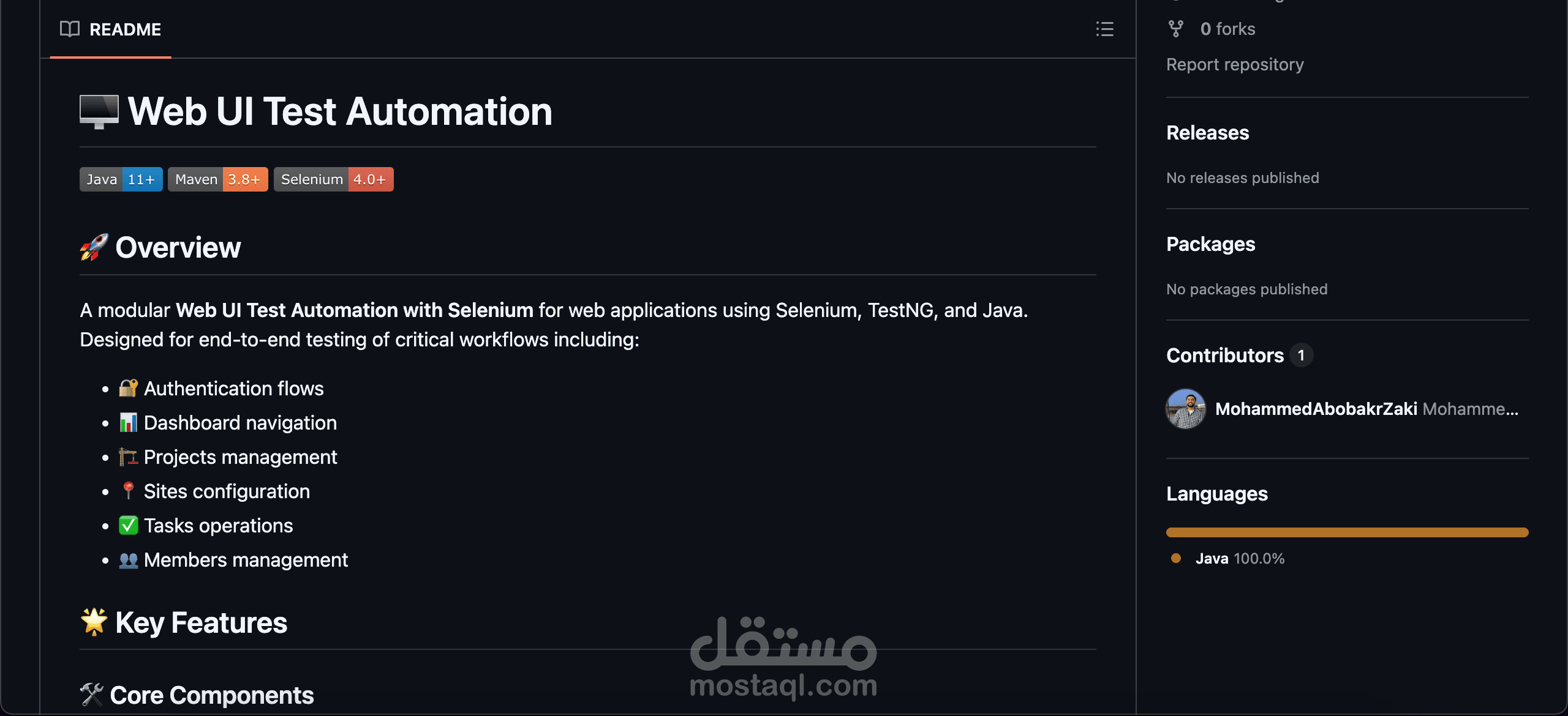 UI Test Automation: Automated testing framework using Selenium and TestNG for web application testing