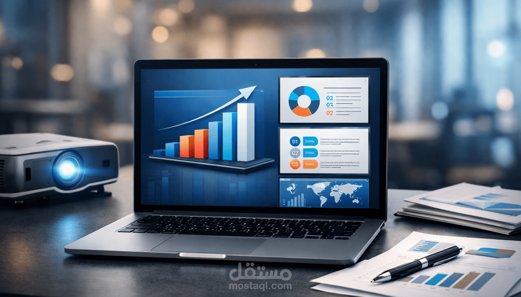 تصميم عرض تقديمي احترافي وجذاب PowerPoint