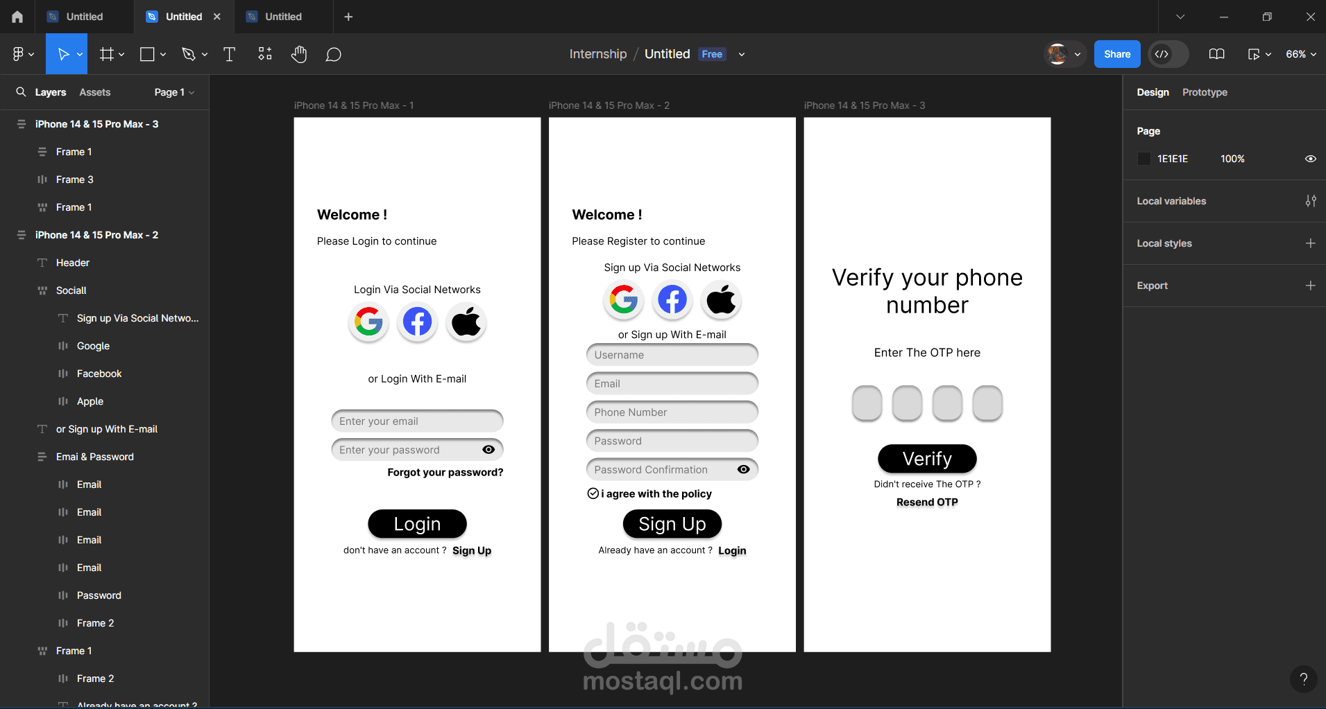 UI/UX Mobile App Signup Flow