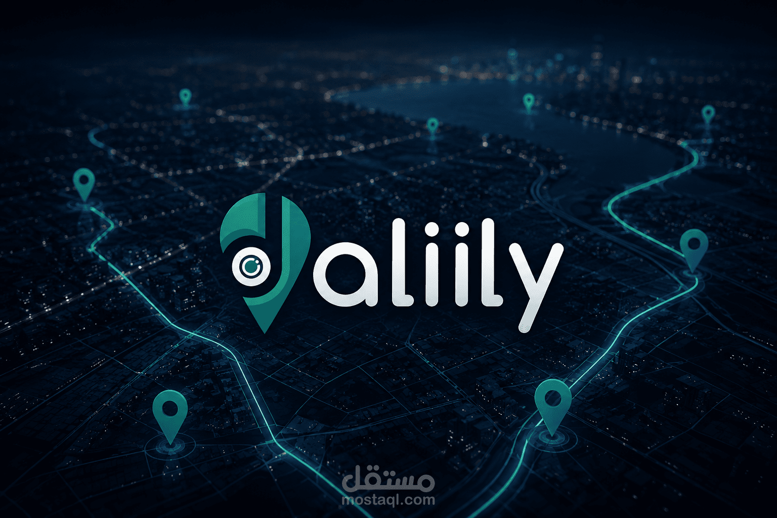 تصميم | شعار دليلي لتطبيق الخرائط