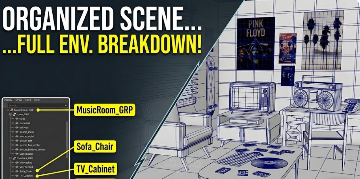 Interior Environment Study – Modeling & Lighting