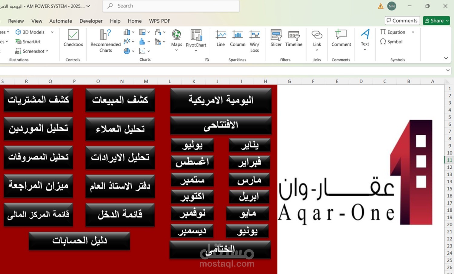 نظام إعداد التقارير والتحليلات المالية القائم على البيانات