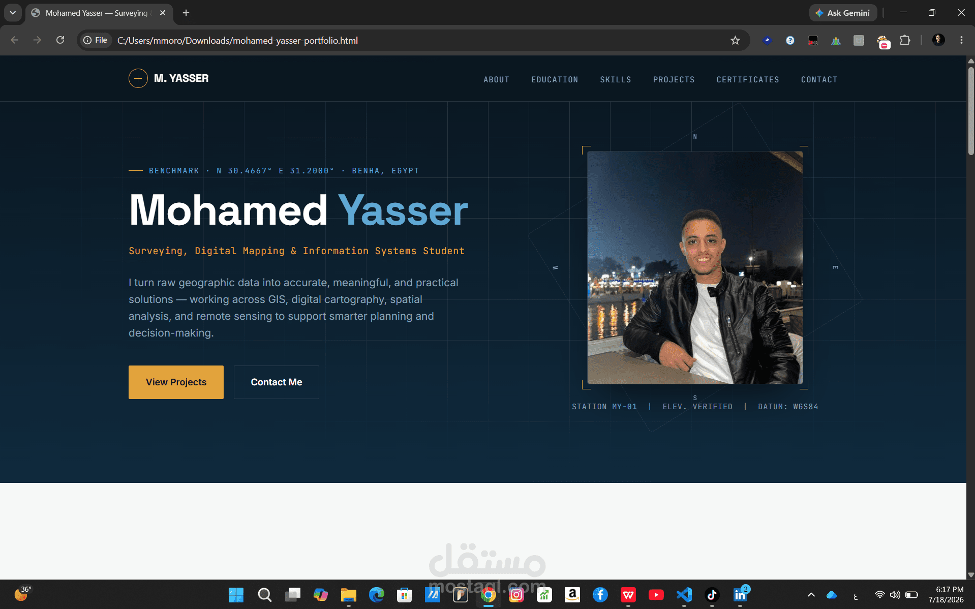 personal site designed perfectly