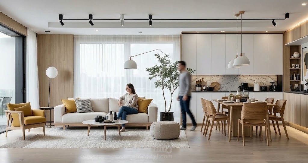 إظهار معماري للفراغات الداخلية