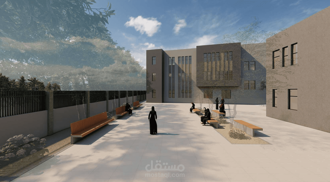 تصميم معماري للفراغات الداخلية والخارجية