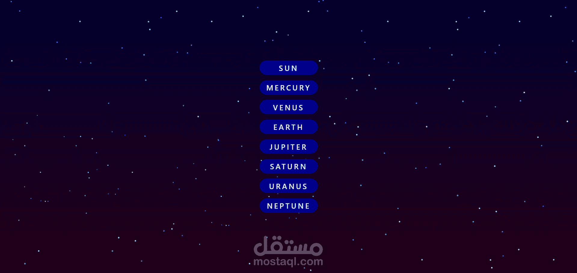 تصميم وبرمجة قوائم تنقل (Animated Navbar) احترافية لموقعك.