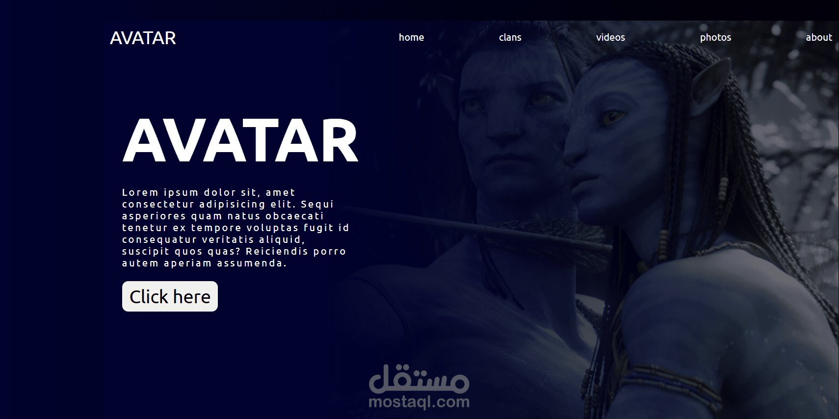 تصميم وبرمجة صفحة هبوط (Landing Page) عصرية وجذابة بـ HTML و CSS.