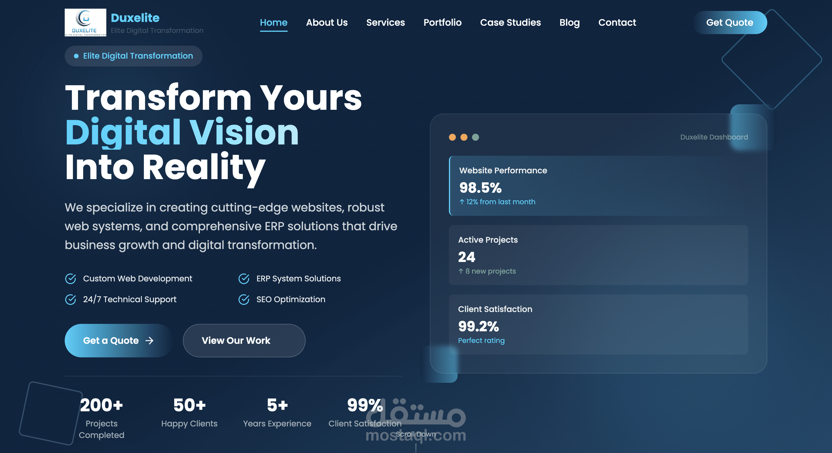 Duxelite Corporate Website