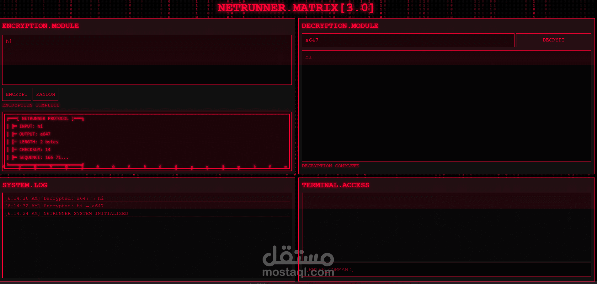 Encryption System Project