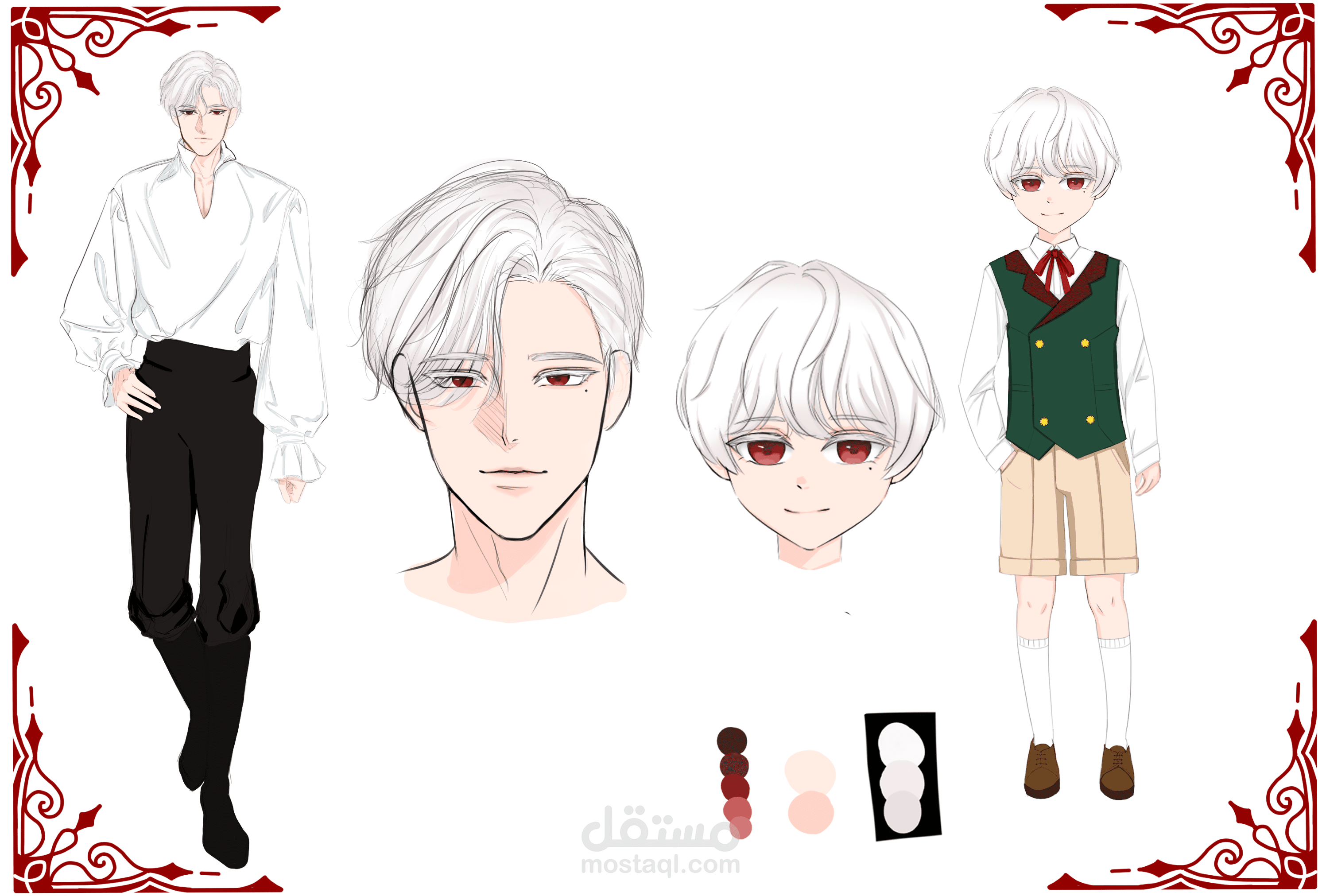 تصميم شخصية بأسلوب انمي