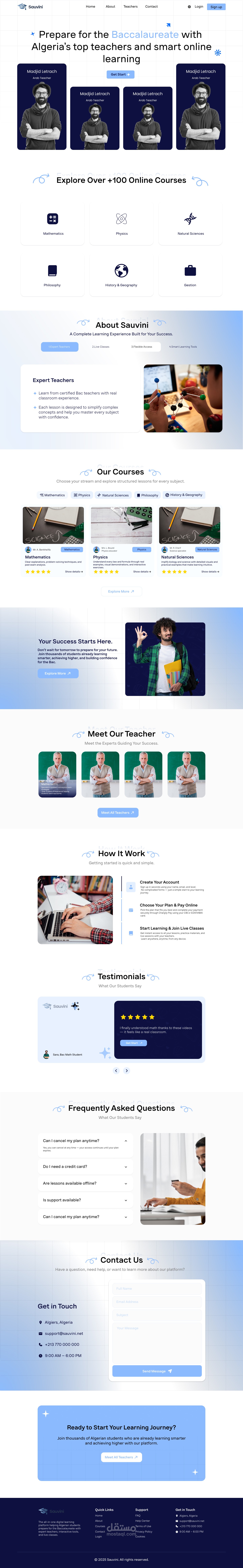 landing page