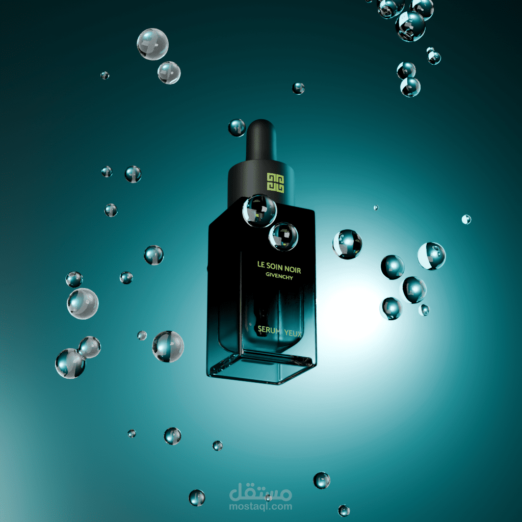 CGI سينمائي لمنتج عناية فاخر — Givenchy Le Soir Noir