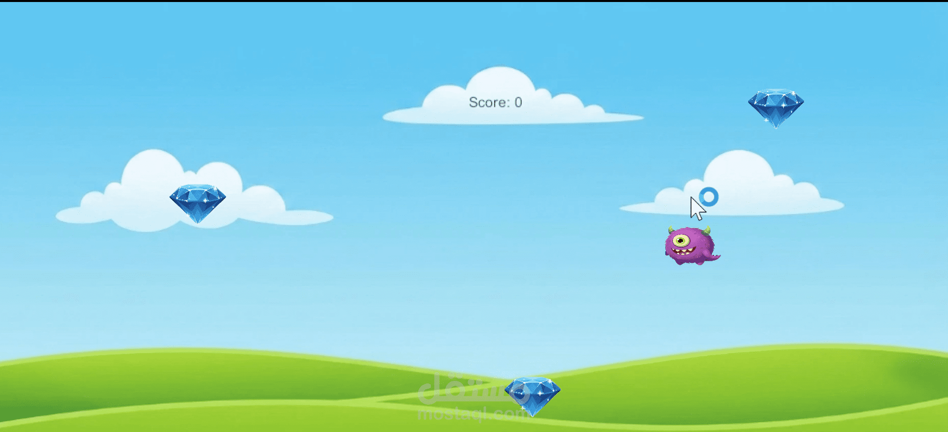 اسم المشروع: تطوير لعبة تصويب تفاعلية (Shooter Game) لمنصة Windows.