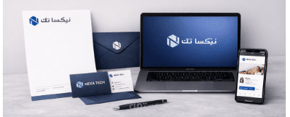 هوية بصرية لشركة حلول تقنية