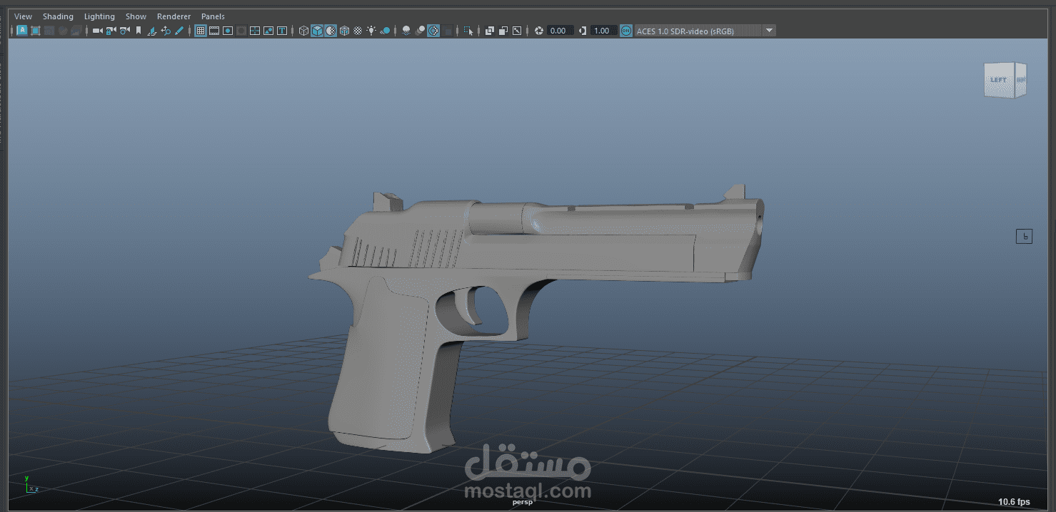 تصميم نموذج واقعي لسلاح Desert Eagle