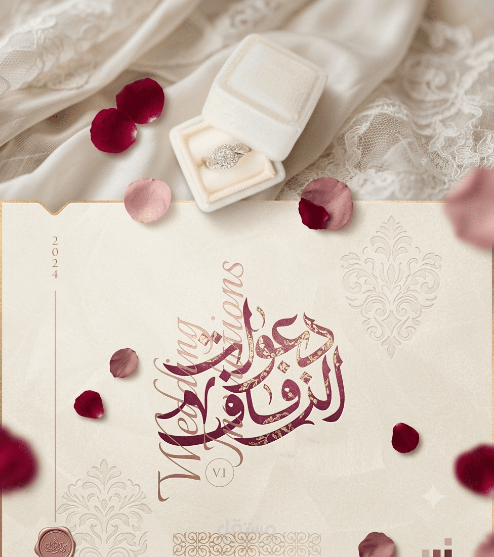 تصميم دعوات زفاف وفيديوهات أفراح إلكترونية باحترافية ولمسة إبداعية