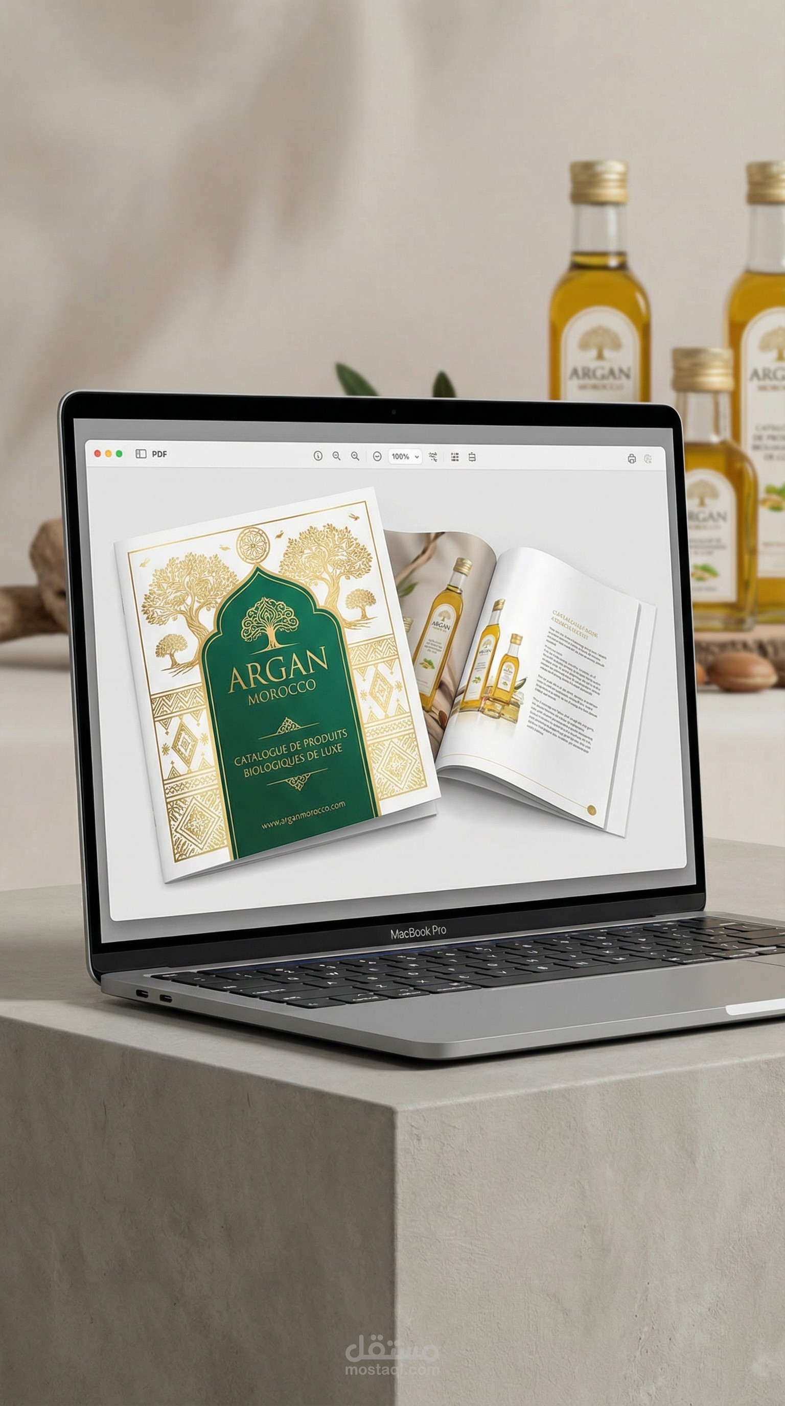 تصميم وترجمة كتيب إلكتروني إعلاني لمنتج تجميل عضوي (PDF تفاعلي)