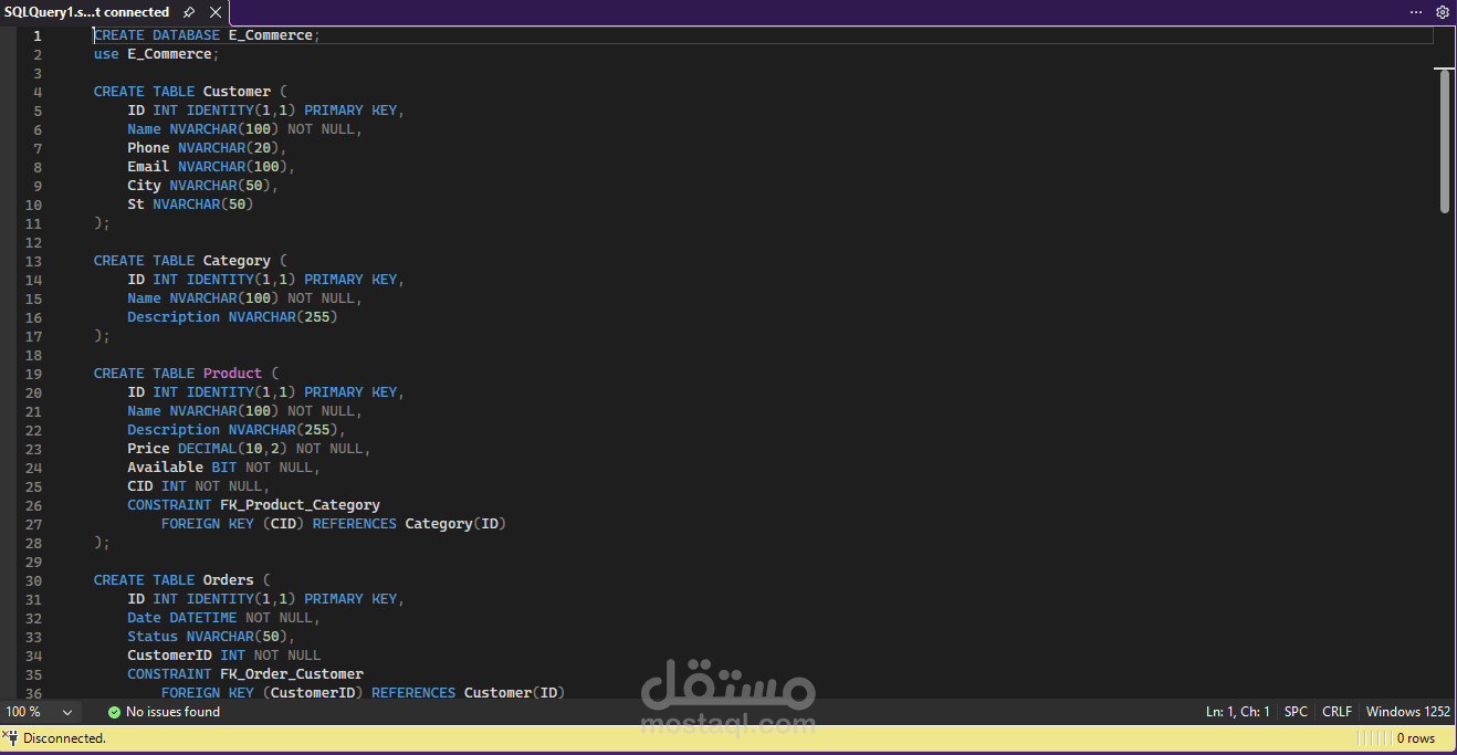 SQL E-Commerce Database System