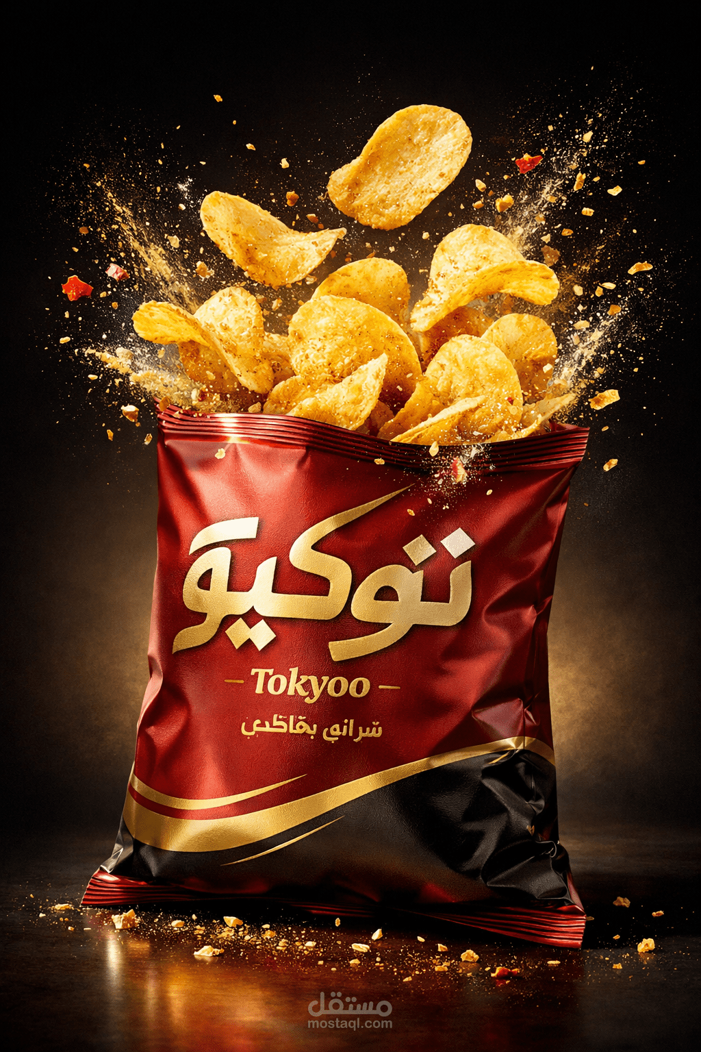 اعلان لبكيت شيبس باسم tokyoo
