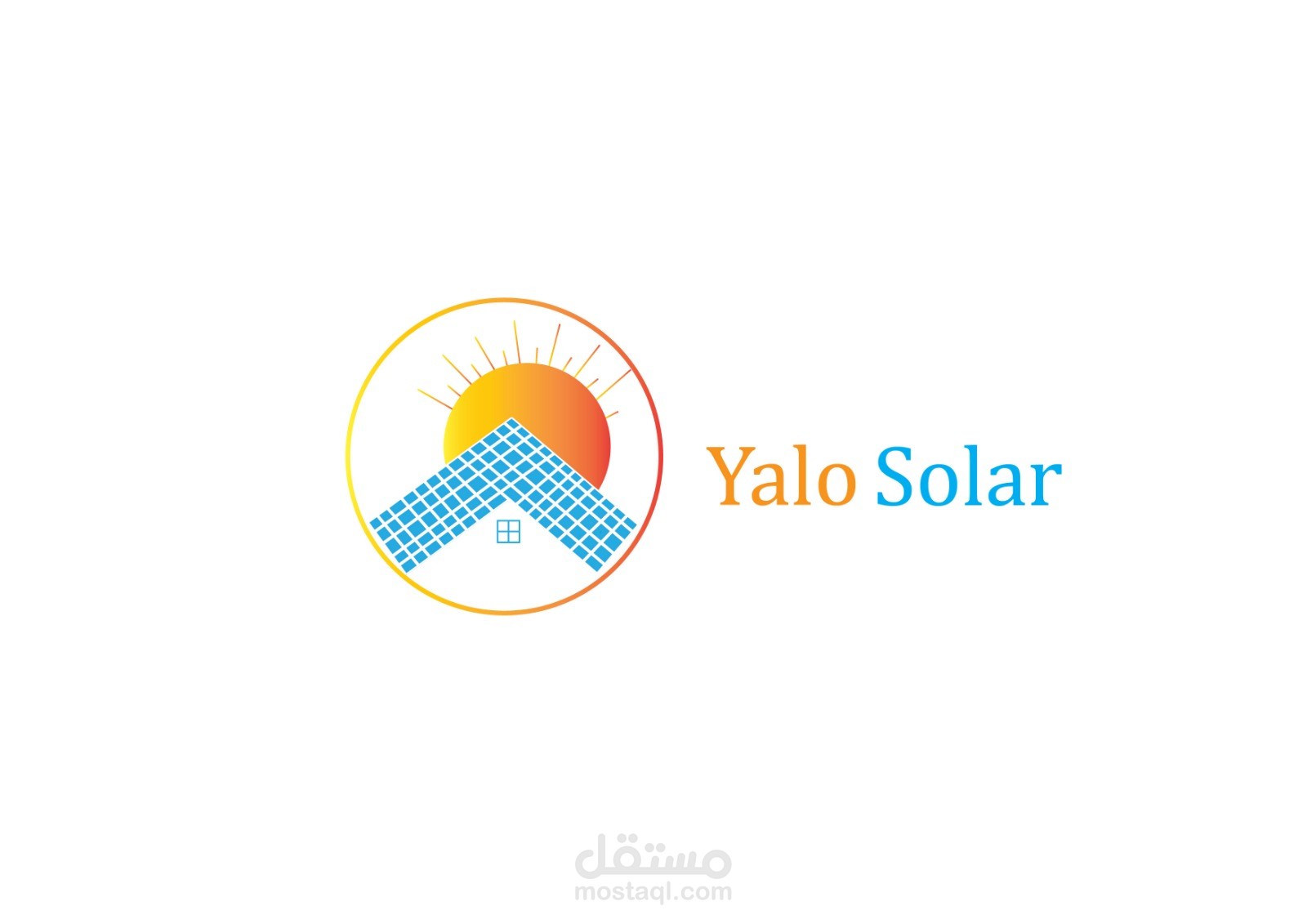 لوجو شركة yalo solar لتصنيع الواح الطاقة الشمسية