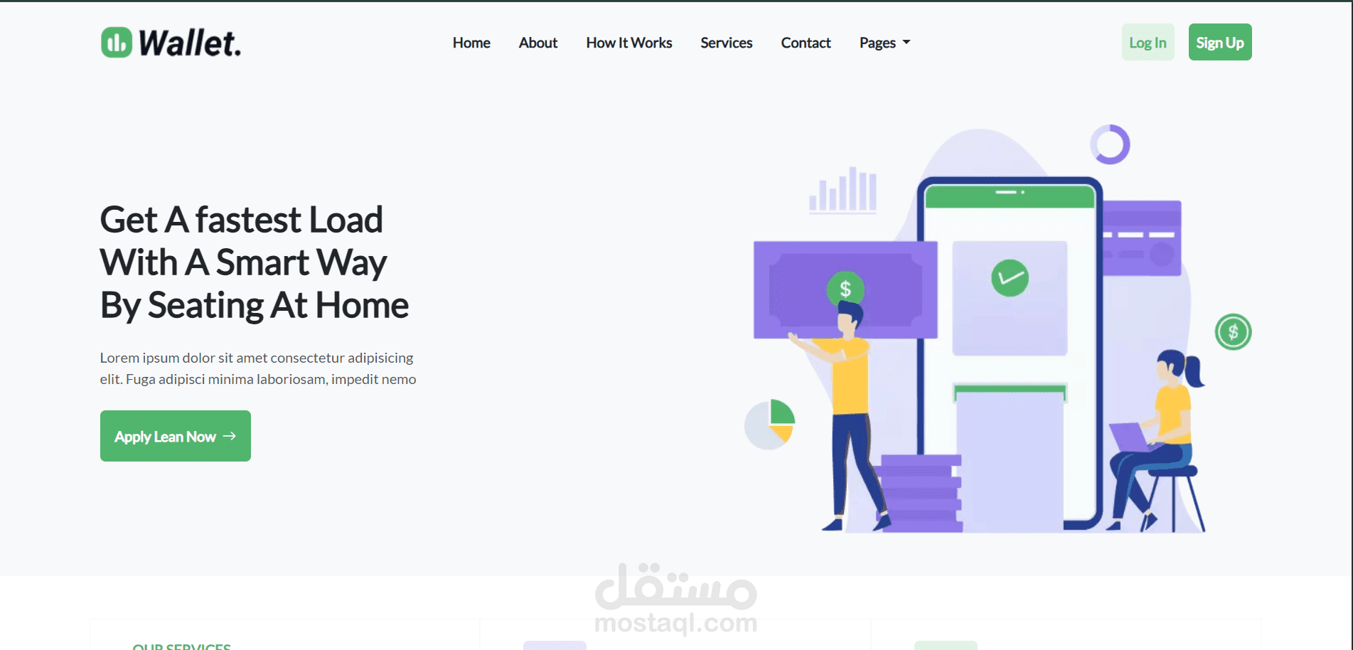 Html with CSS Style using Bootstrap