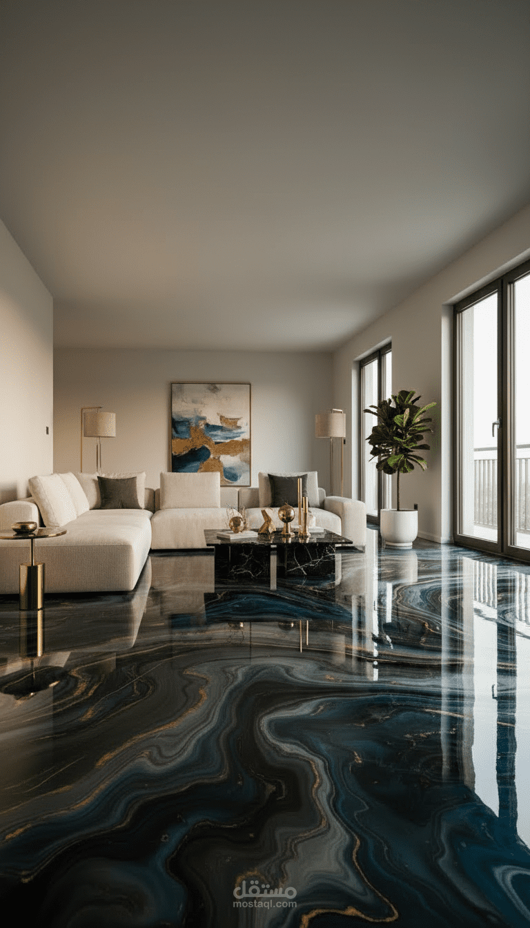 تصميم محتوى تسويقي لشركة ديكور وتصميم داخلي فاخر