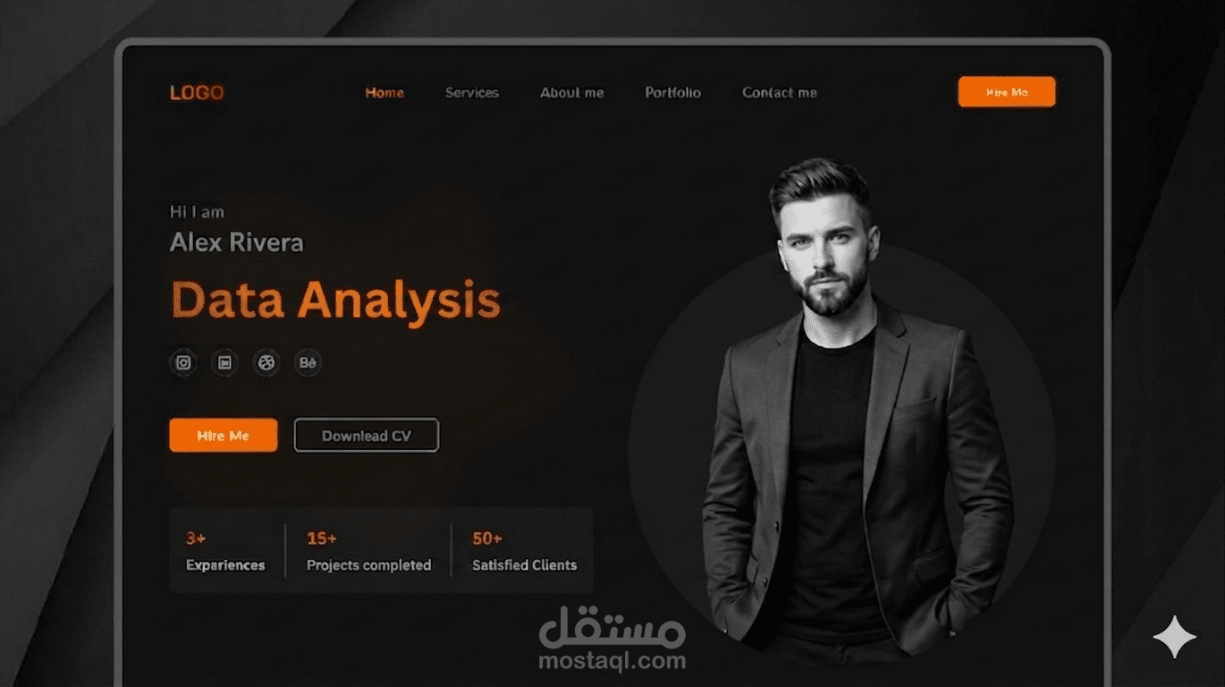 تصميم موقع شخصي Personal Portfolio