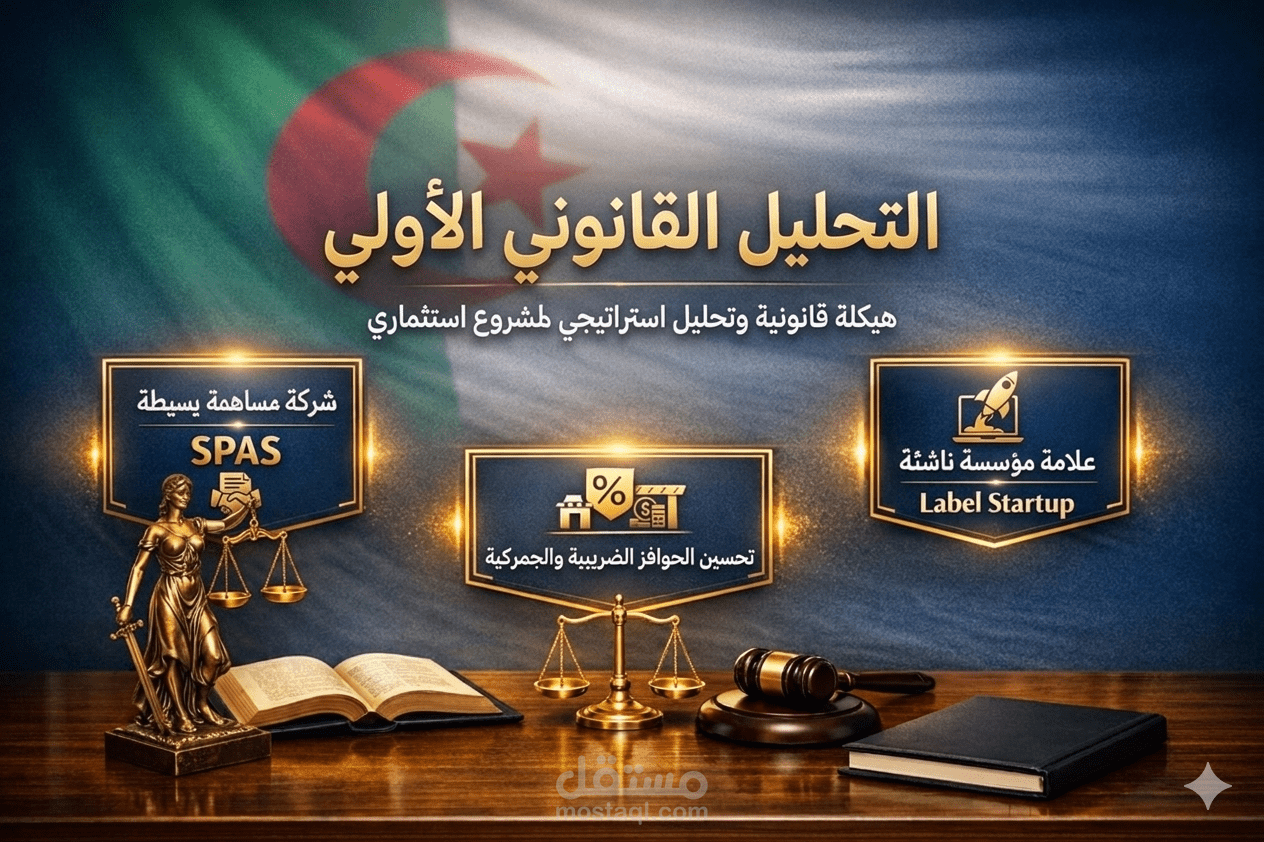 تحليل قانوني أولي لمشروع استثماري في الجزائر