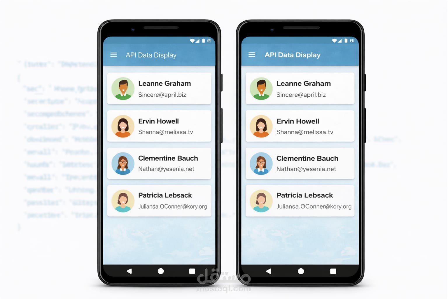 تطبيق عرض بيانات من API باستخدام Flutter
