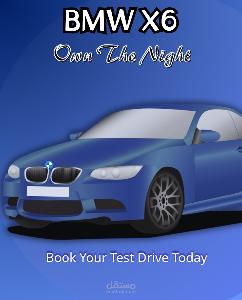 BMW Car Social Media Advertisement Design