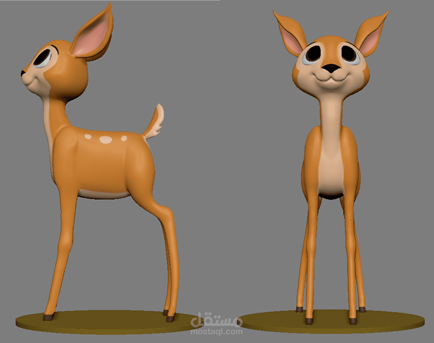 تصميم ثلاثي الأبعاد لغزالة