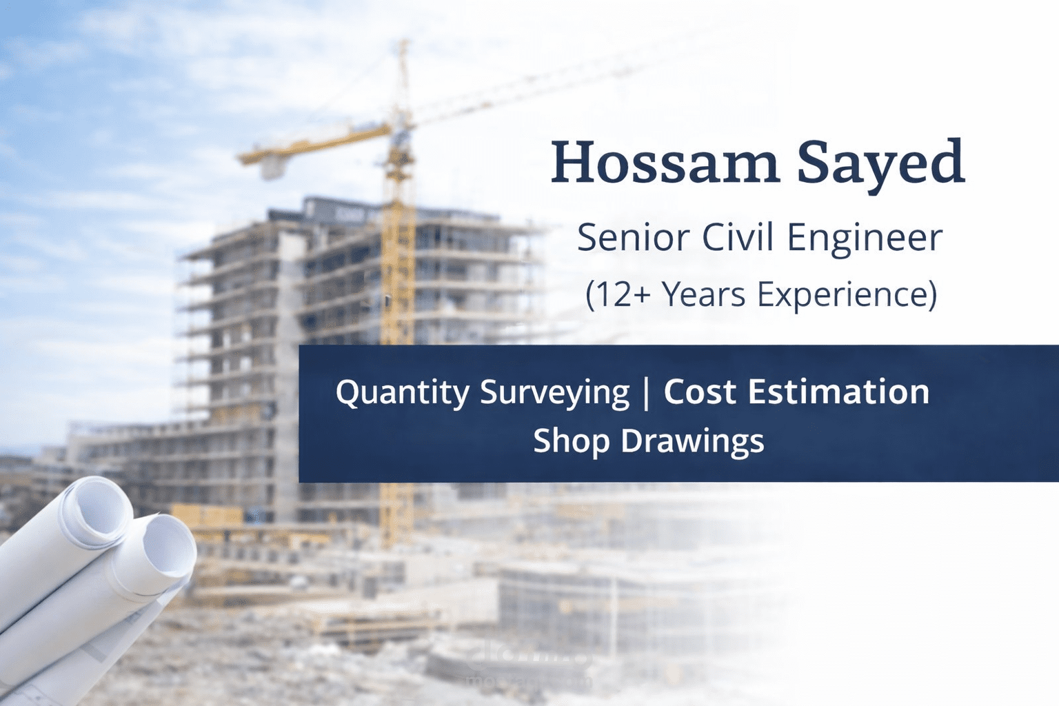 Senior Civil Engineer (12+ Years) | Quantity Surveyor | Cost Estimation & Shop Drawings Specialist