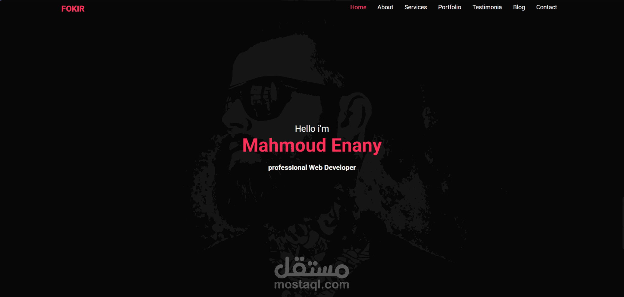 تصميم موقع شخصي احترافي مع معرض أعمال ومدونة